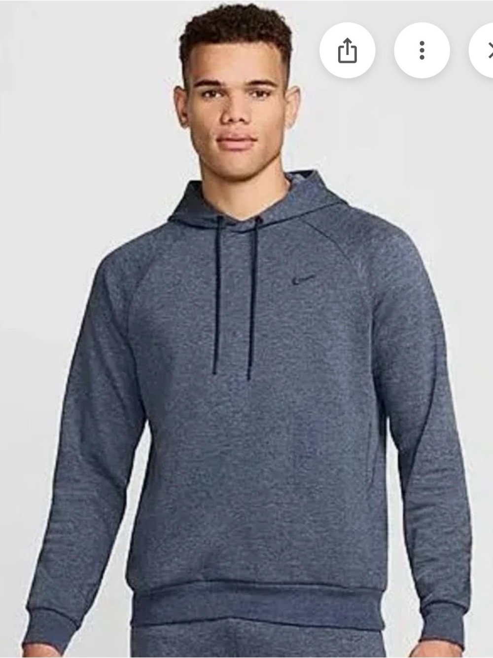 Nike Navy Heather Standard Issue Pullover Hoodie